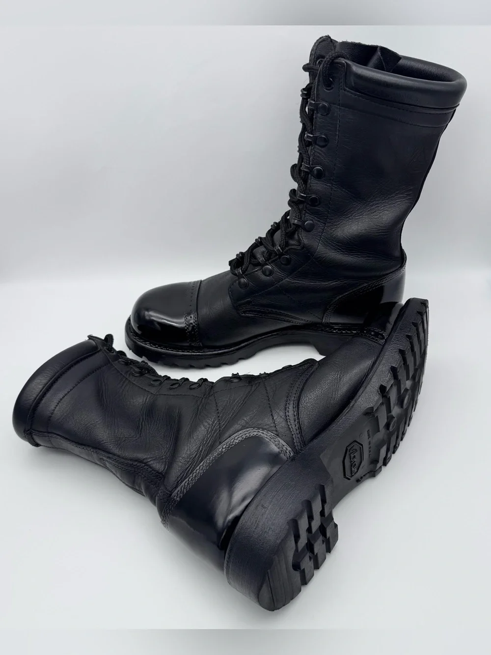 Corcoran 1520 Jump Boots Black Leather Military Combat Men 9.5 M Made In USA